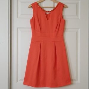 Orange sleeveless dress